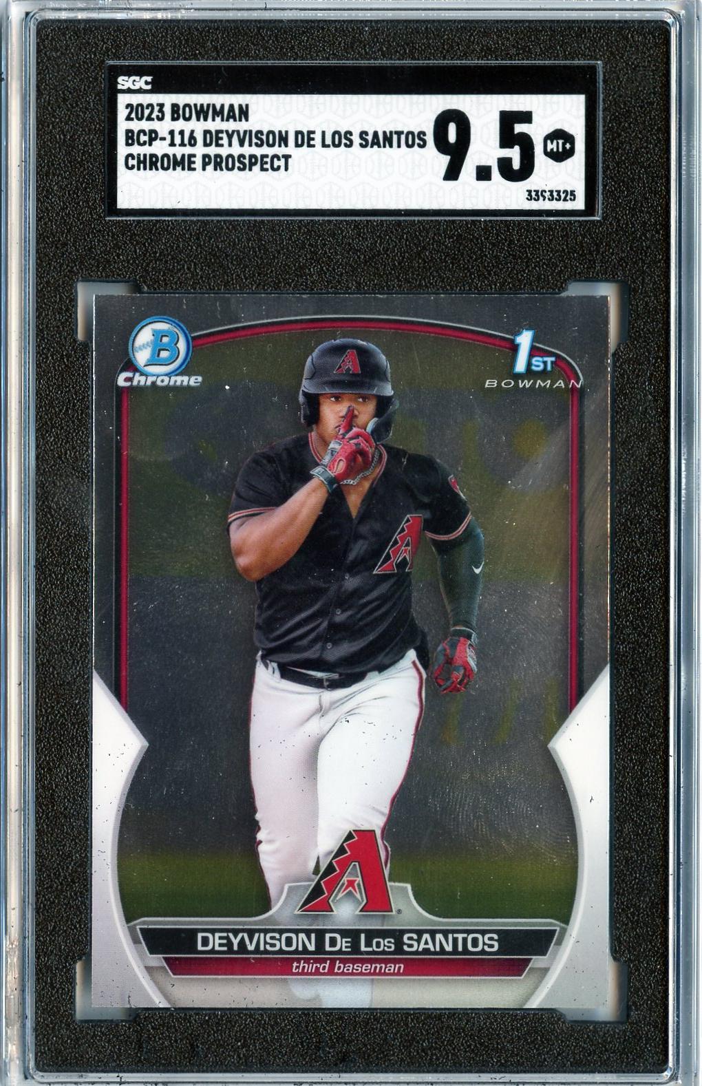 2023 Bowman #BCP-116 Deyvison De Los Santos Chrome Prospects SGC 9.5