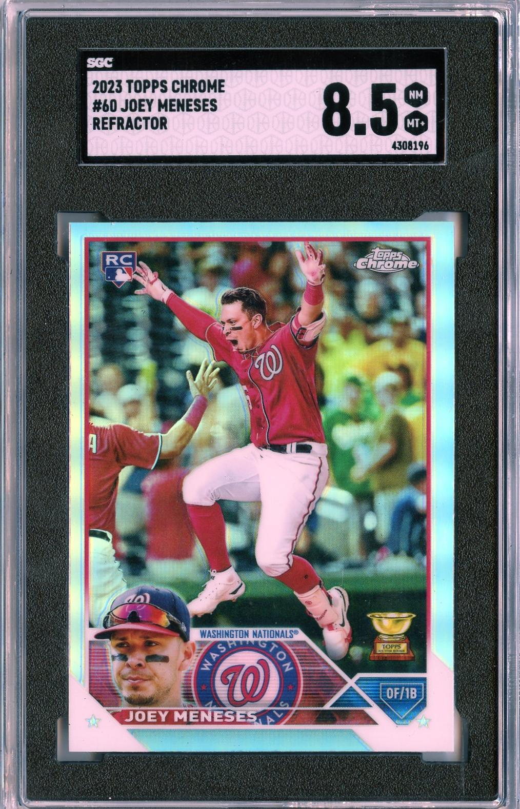 2023 Topps Chrome #60 Joey Meneses Refractors SGC 8.5