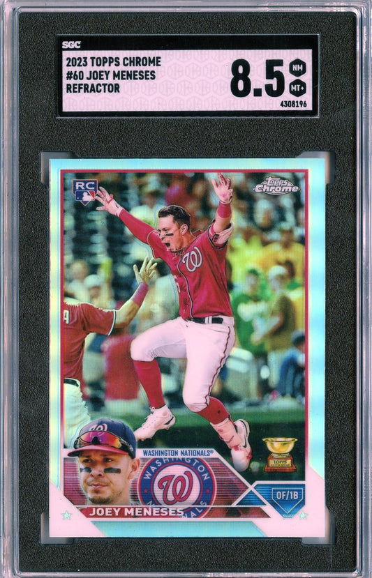 2023 Topps Chrome #60 Joey Meneses Refractors SGC 8.5
