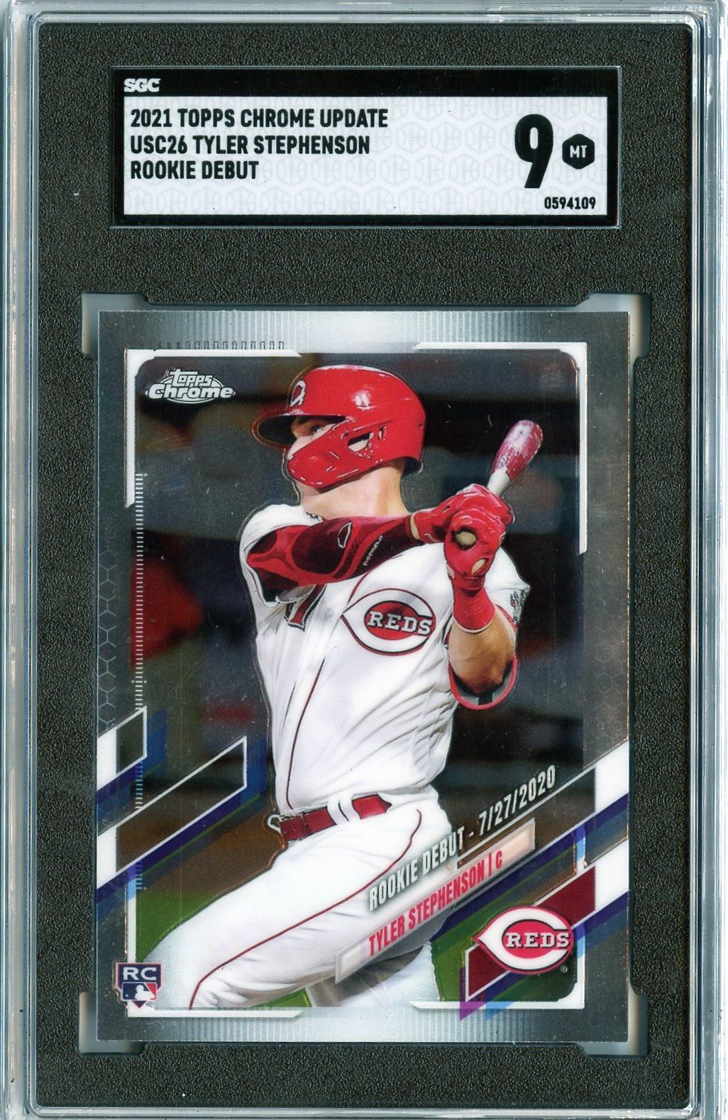 2021 Topps Chrome Update #USC26 Tyler Stephenson SGC 9