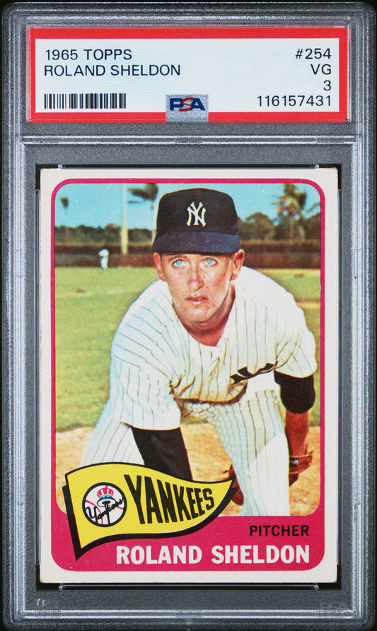 1965 Topps #254 Roland Sheldon PSA 3