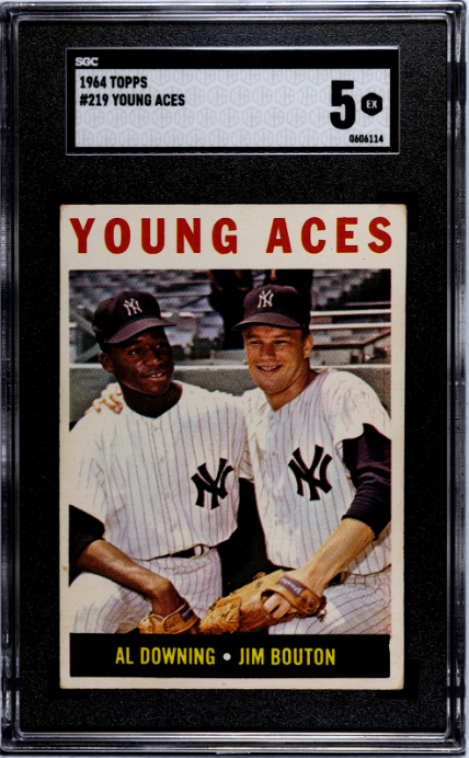 1964 Topps #219 Young Aces SGC 5