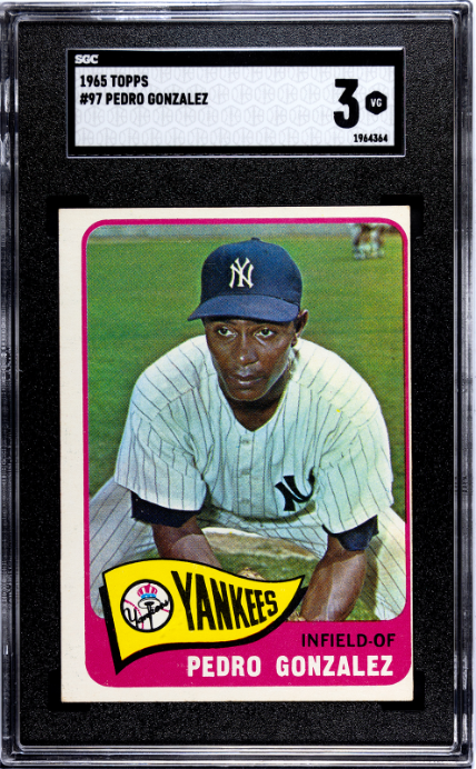 1965 Topps #97 Pedro Gonzalez SGC 3