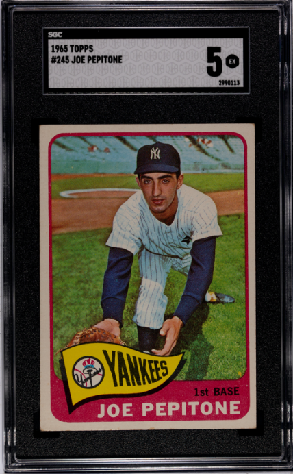 1965 Topps #245 Joe Pepitone SGC 5