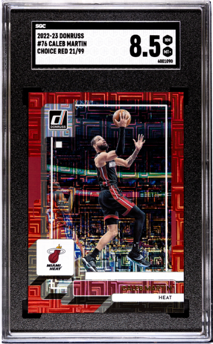 2022-23 Donruss #76 Caleb Martin Choice Red SGC 8.5