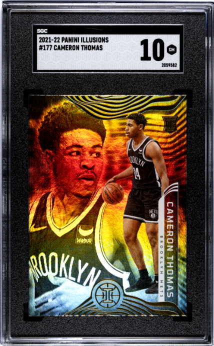 2021-22 Panini Illusions #177 Cameron Thomas RC SGC 10