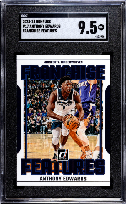 2023-24 Donruss #17 Anthony Edwards Franchise Features SGC 9.5
