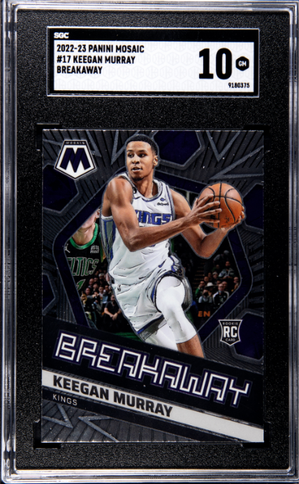 2022-23 Panini Mosaic #17 Keegan Murray Breakaway RC SGC 10