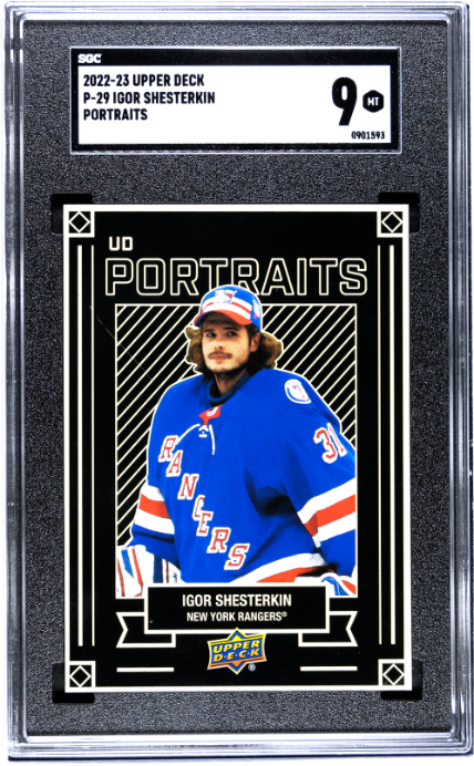 2022-23 Upper Deck #P-29 Igor Shesterkin Portraits SGC 9