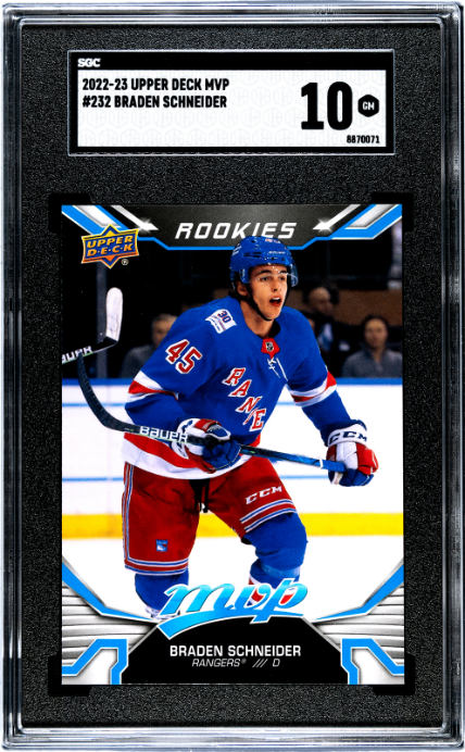2022-23 Upper Deck Mvp #232 Braden Schneider SGC 10