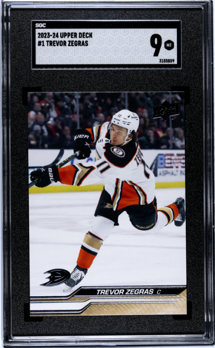 2023-24 Upper Deck #1 Trevor Zegras SGC 9