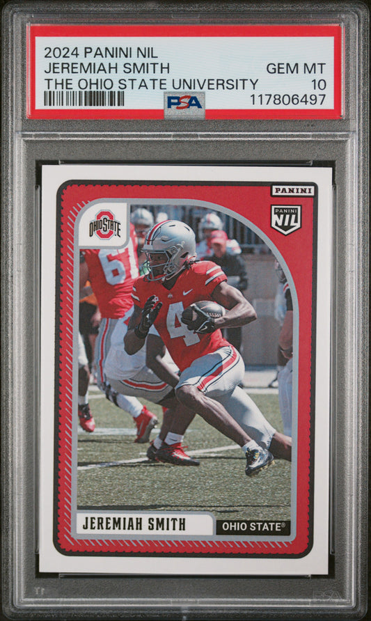 2024 Panini Nil The Ohio State University Jeremiah Smith PSA 10