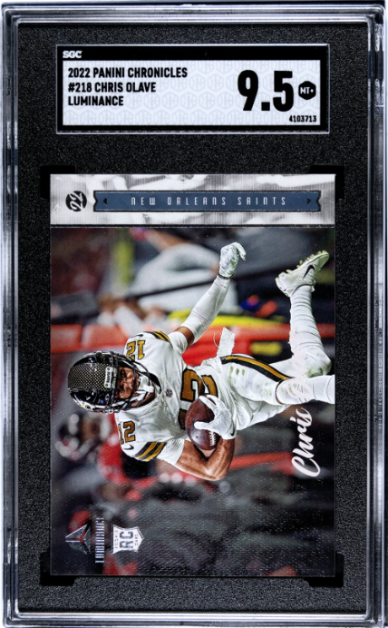 2022 Panini Chronicles #218 Chris Olave Luminance RC SGC 9.5 CERT#4103713