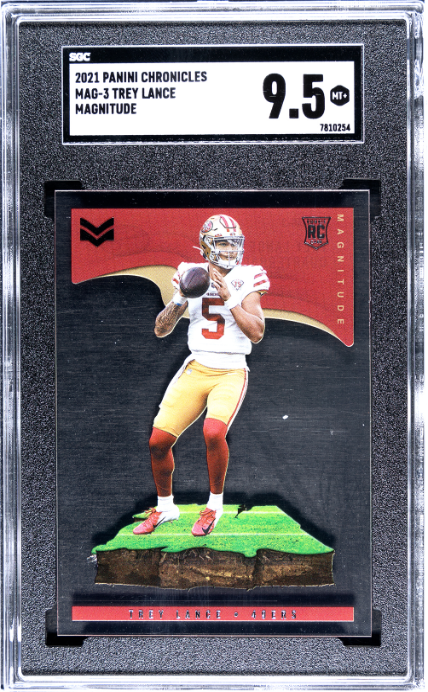 2021 Panini Chronicles #MAG-3 Trey Lance Magnitude RC SGC 9.5