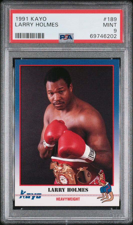1991 Kayo #189 Larry Holmes PSA 9