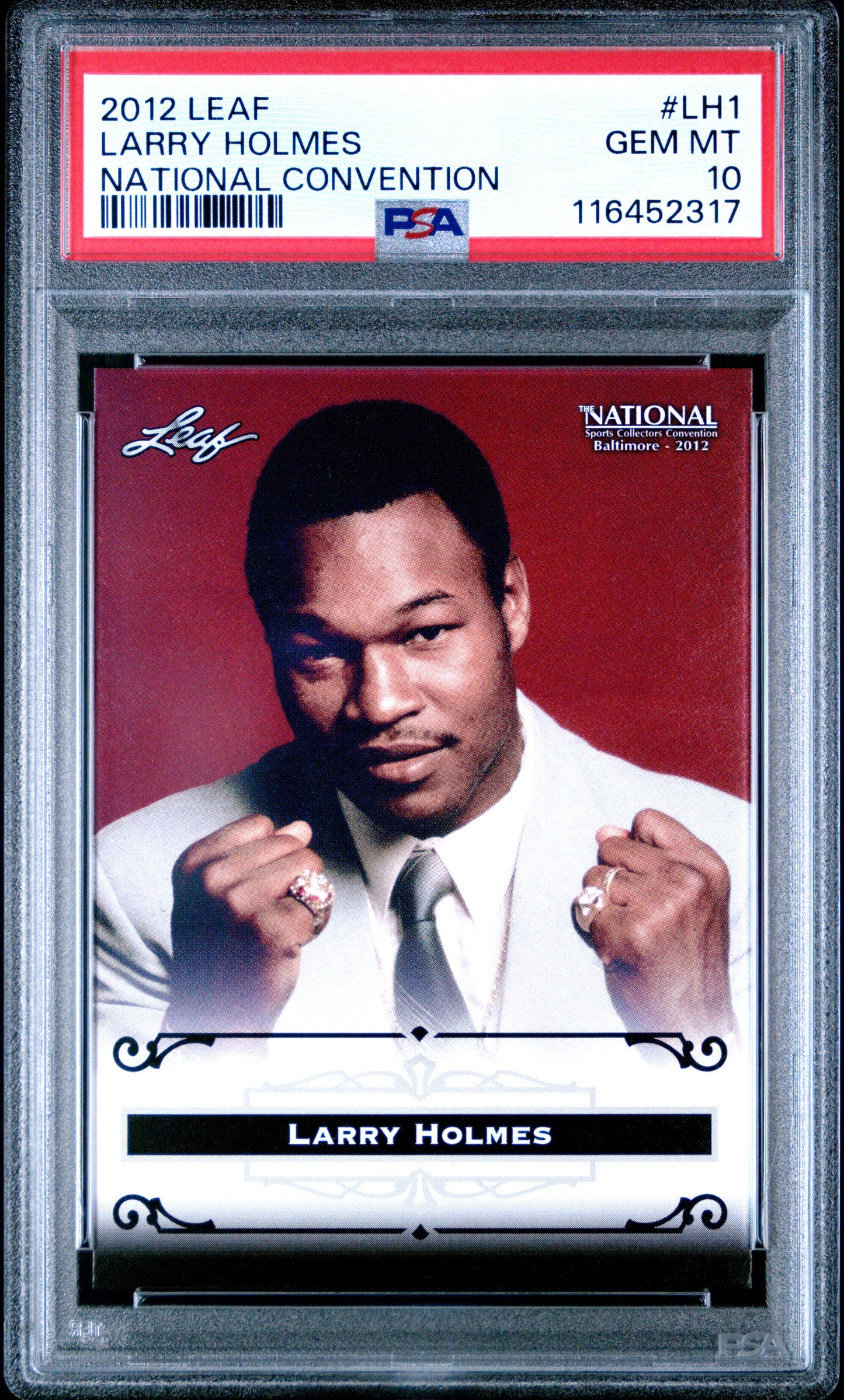 2012 Leaf National Convention #LH1 Larry Holmes National Convention PSA 10