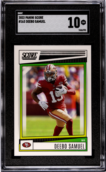 2022 Panini Score #163 Deebo Samuel SGC 10
