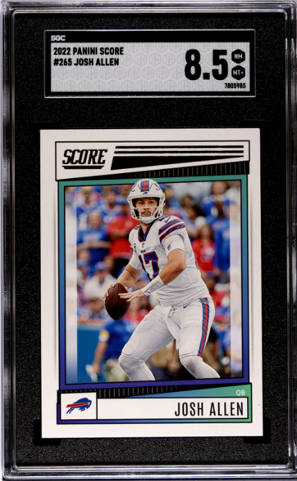 2022 Panini Score #265 Josh Allen SGC 8.5