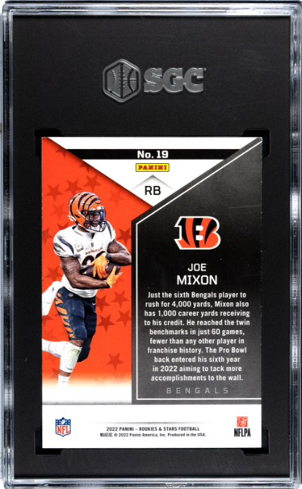 2022 Panini Rookies & Stars #19 Joe Mixon SGC 8