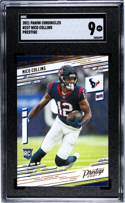 2021 Panini Chronicles #237 Nico Collins Prestige RC SGC 9