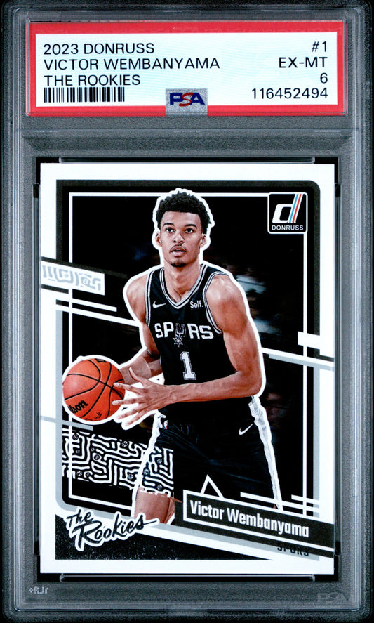 2023 Panini Donruss The Rookies #1 Victor Wembanyama PSA 6