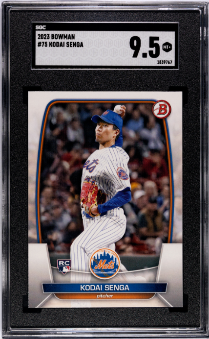 2023 Bowman #75 Kodai Senga RC SGC 9.5