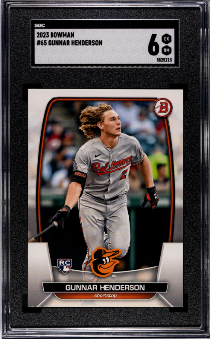 2023 Bowman #65 Gunnar Henderson RC SGC 6