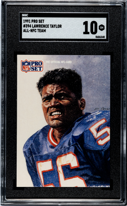 1991 Pro Set #394 Lawrence Taylor All-NFC Team SGC 10