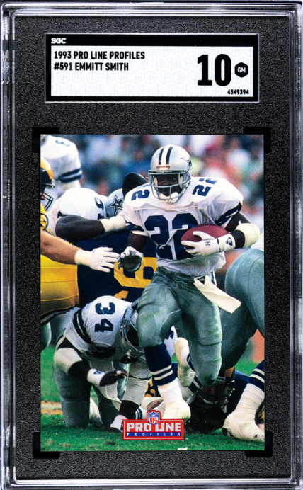 1993 Pro Line Profiles #591 Emmitt Smith SGC 10