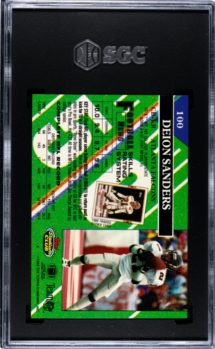 1993 Topps Stadium Club #100 Deion Sanders SGC 10