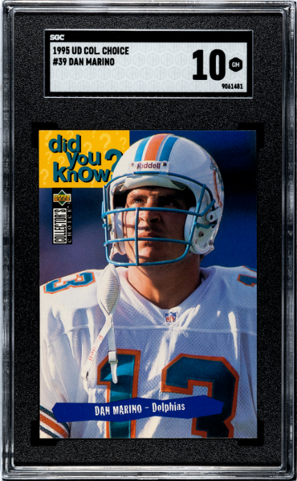 1995 Upper Deck Collector's Choice #39 Dan Marino SGC 10