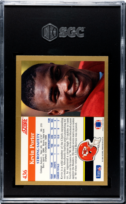 1991 Score #436 Kevin Porter SGC 9