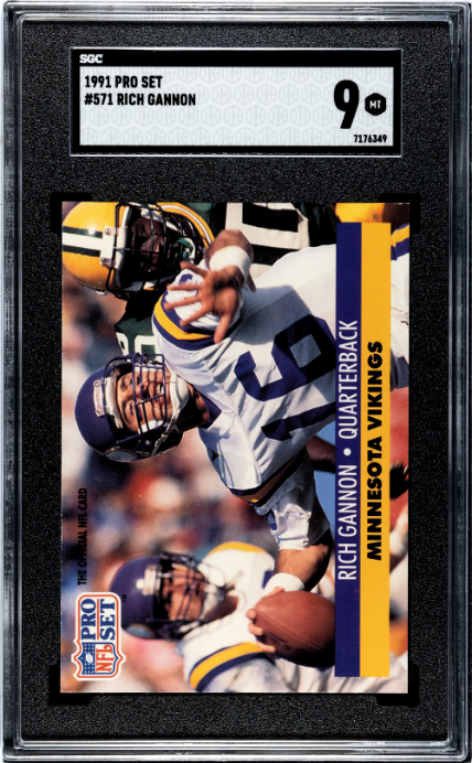 1991 Pro Set #571 Rich Gannon SGC 9