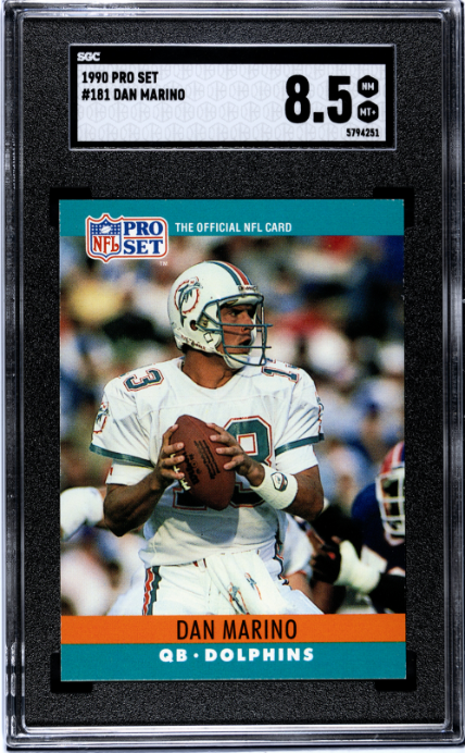 1990 Pro Set #181 Dan Marino SGC 8.5