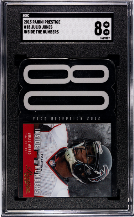 2013 Panini Prestige #18 Julio Jones Inside The Numbers SGC 8