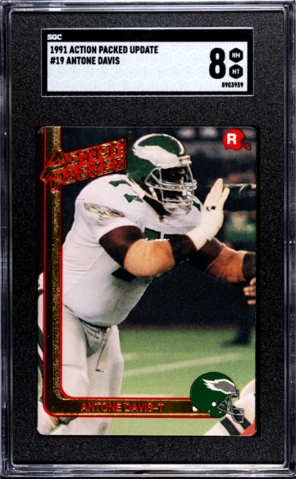 1991 Action Packed Update #19 Antone Davis SGC 8