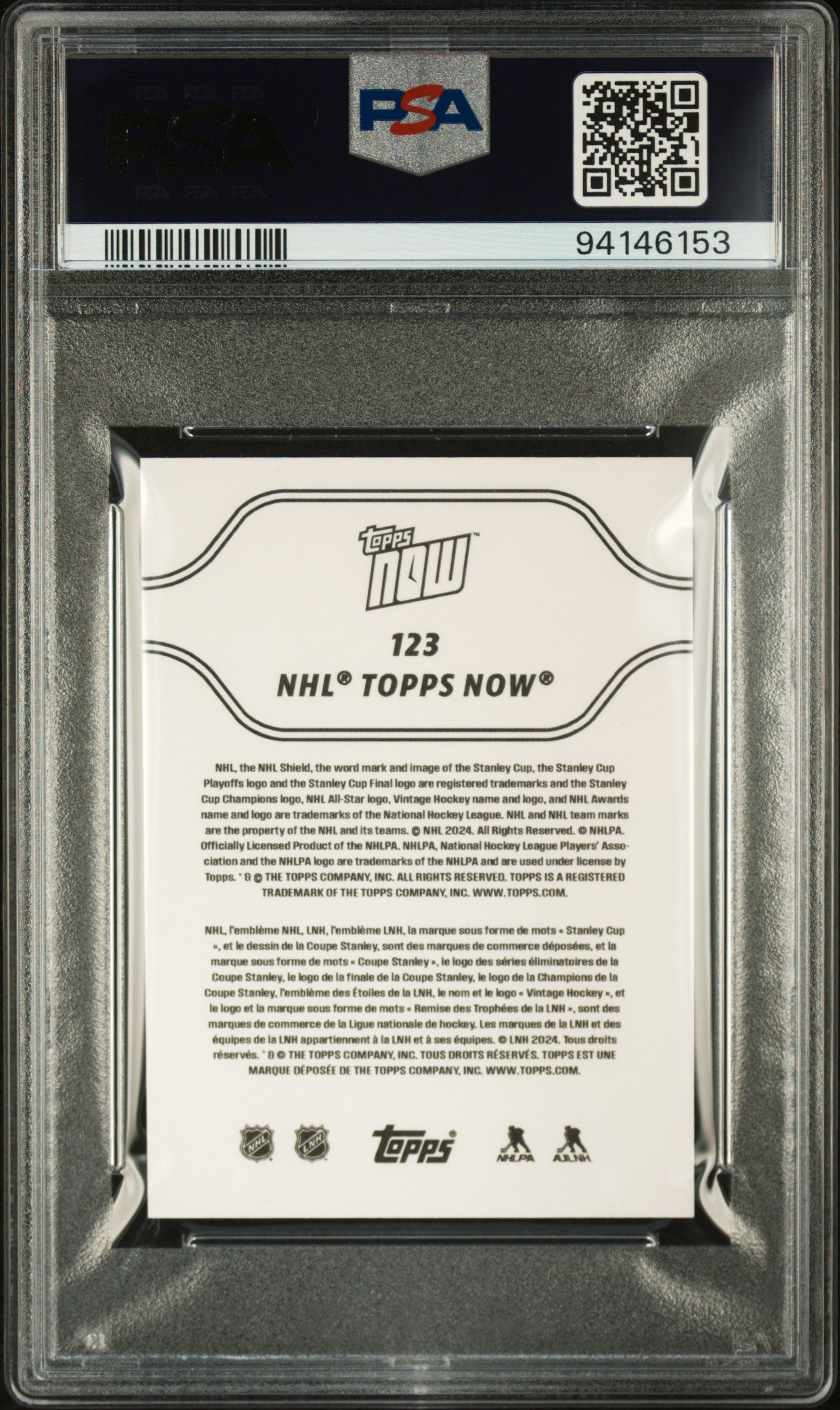 2023 Topps Now Nhl Stickers #123 Matt Rempe Rookie PSA 10 CERT#94146153