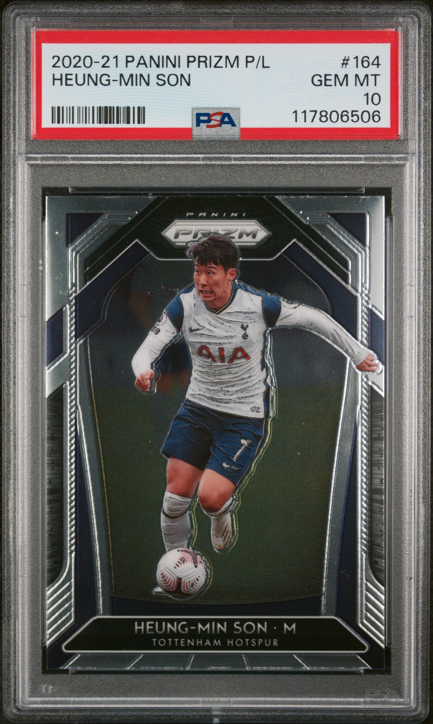 2020 Panini Prizm Premier League #164 Heung-Min Son PSA 10