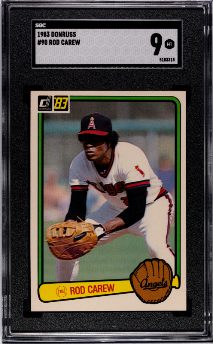 1983 Donruss #90 Rod Carew SGC 9