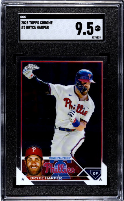 2023 Topps Chrome #3 Bryce Harper SGC 9.5
