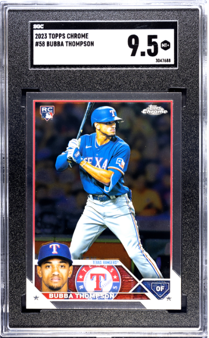 2023 Topps Chrome #58 Bubba Thompson RC SGC 9.5