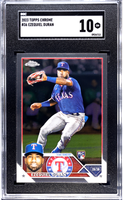 2023 Topps Chrome #36 Ezequiel Duran RC SGC 10