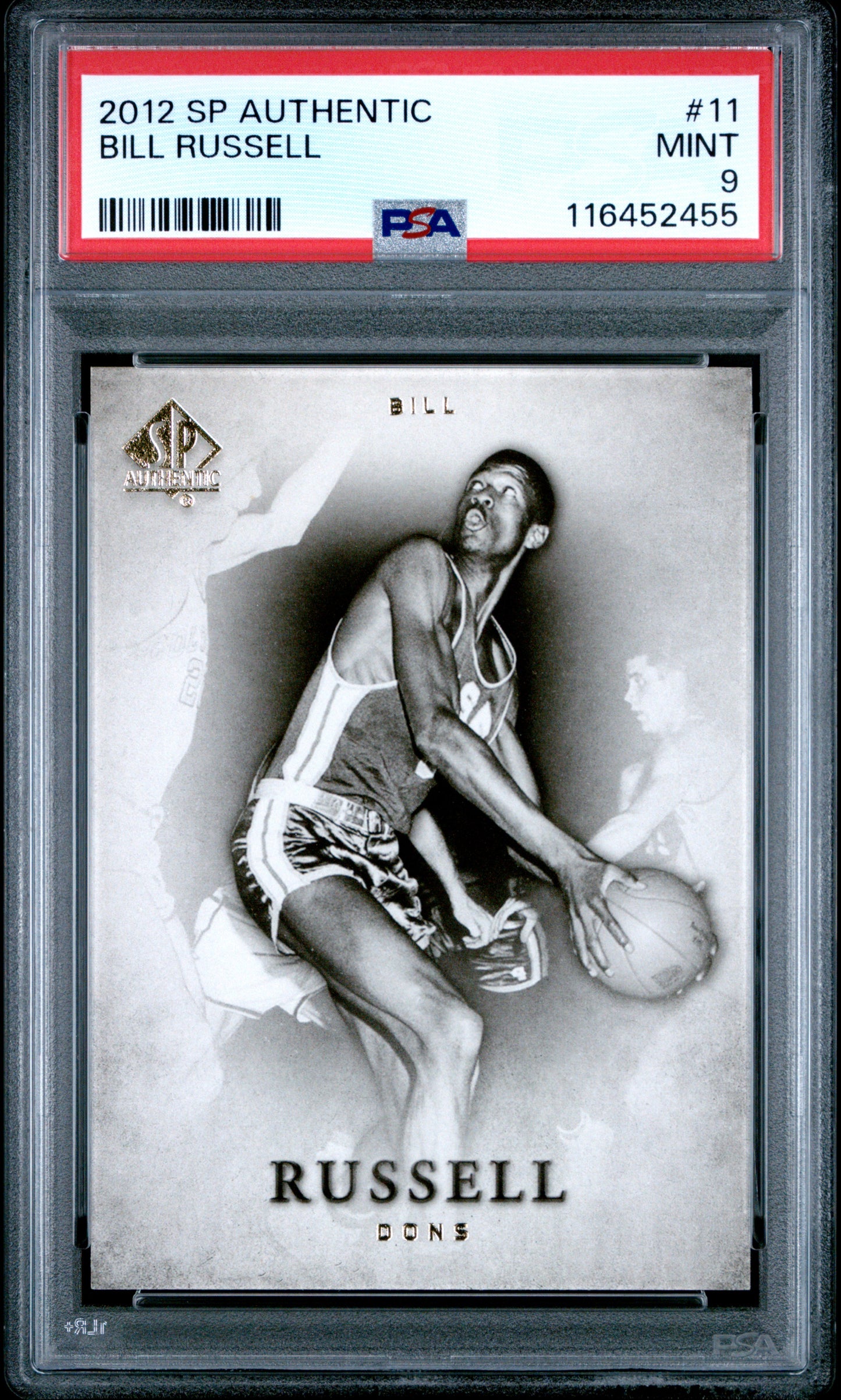 2012 SP Authentic #11 Bill Russell PSA 9