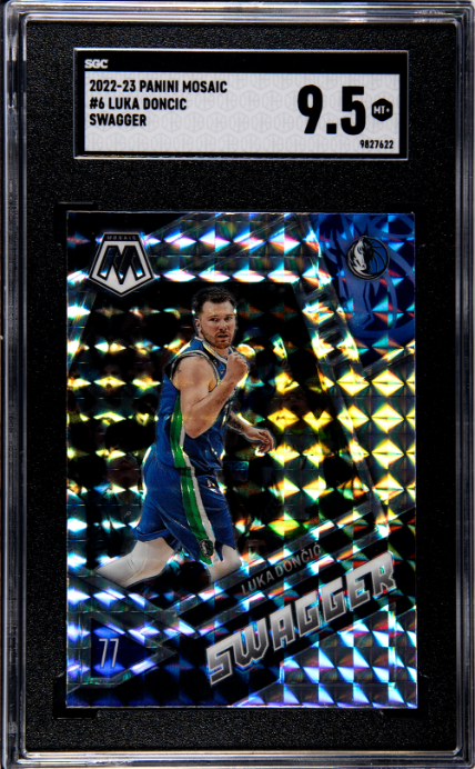 2022-23 Panini Mosaic #6 Luka Doncic Swagger SGC 9.5