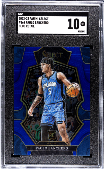 2022-23 Panini Select #169 Paolo Banchero RC Blue Retail SGC 10