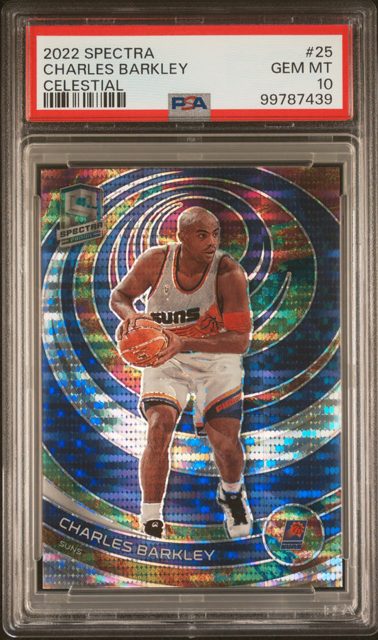 2022 Panini Spectra #25 Charles Barkley 041/149 Celestial PSA 10