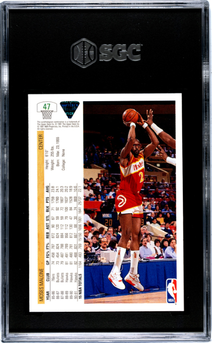 1991-92 Upper Deck #47 Moses Malone SGC 9