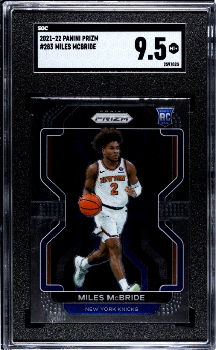 2021-22 Panini Prizm #283 Miles Mcbride RC SGC 9.5