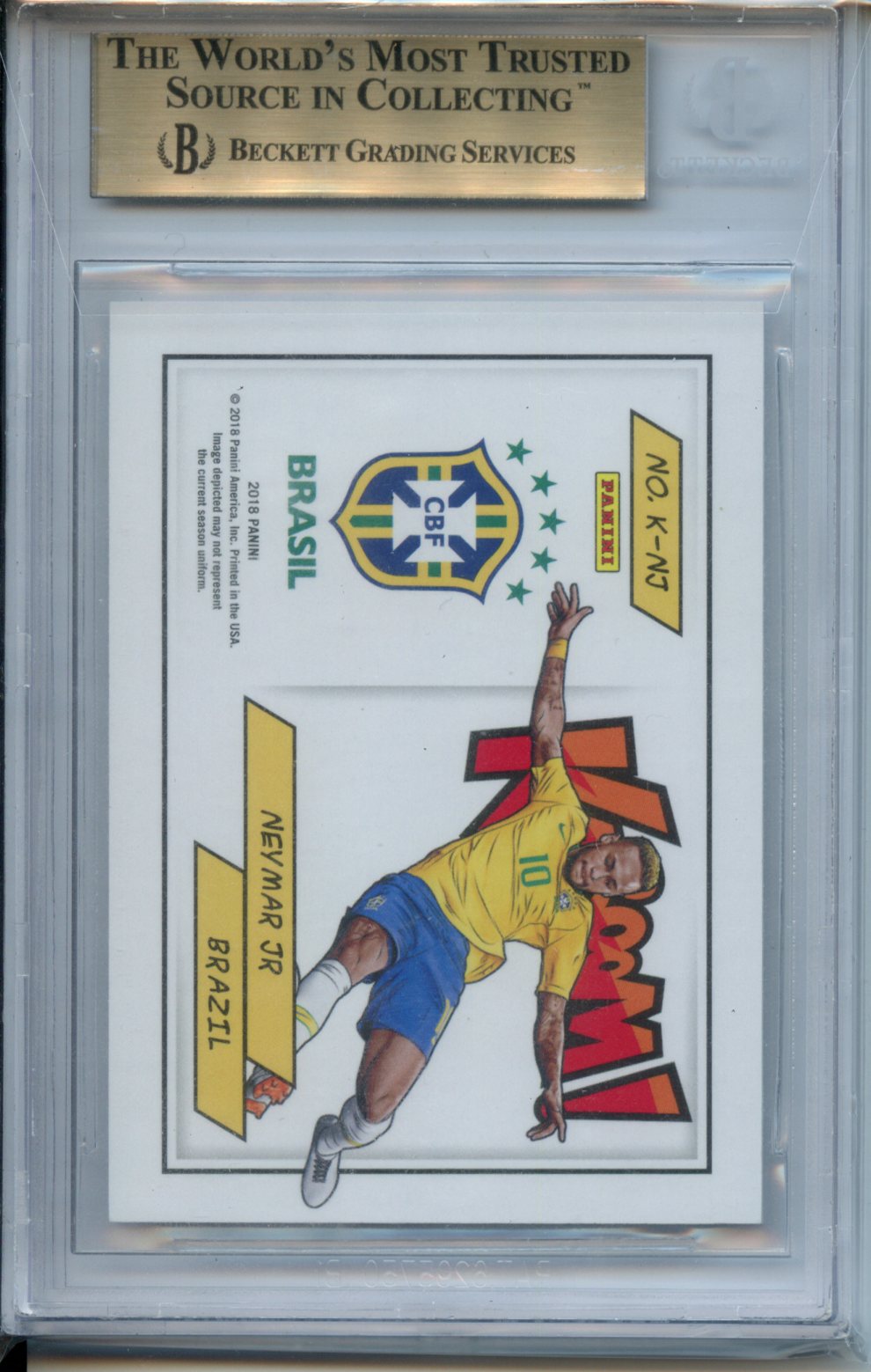 Neymar Jr 2018 Panini Kaboom #49 BGS 9.5 GM