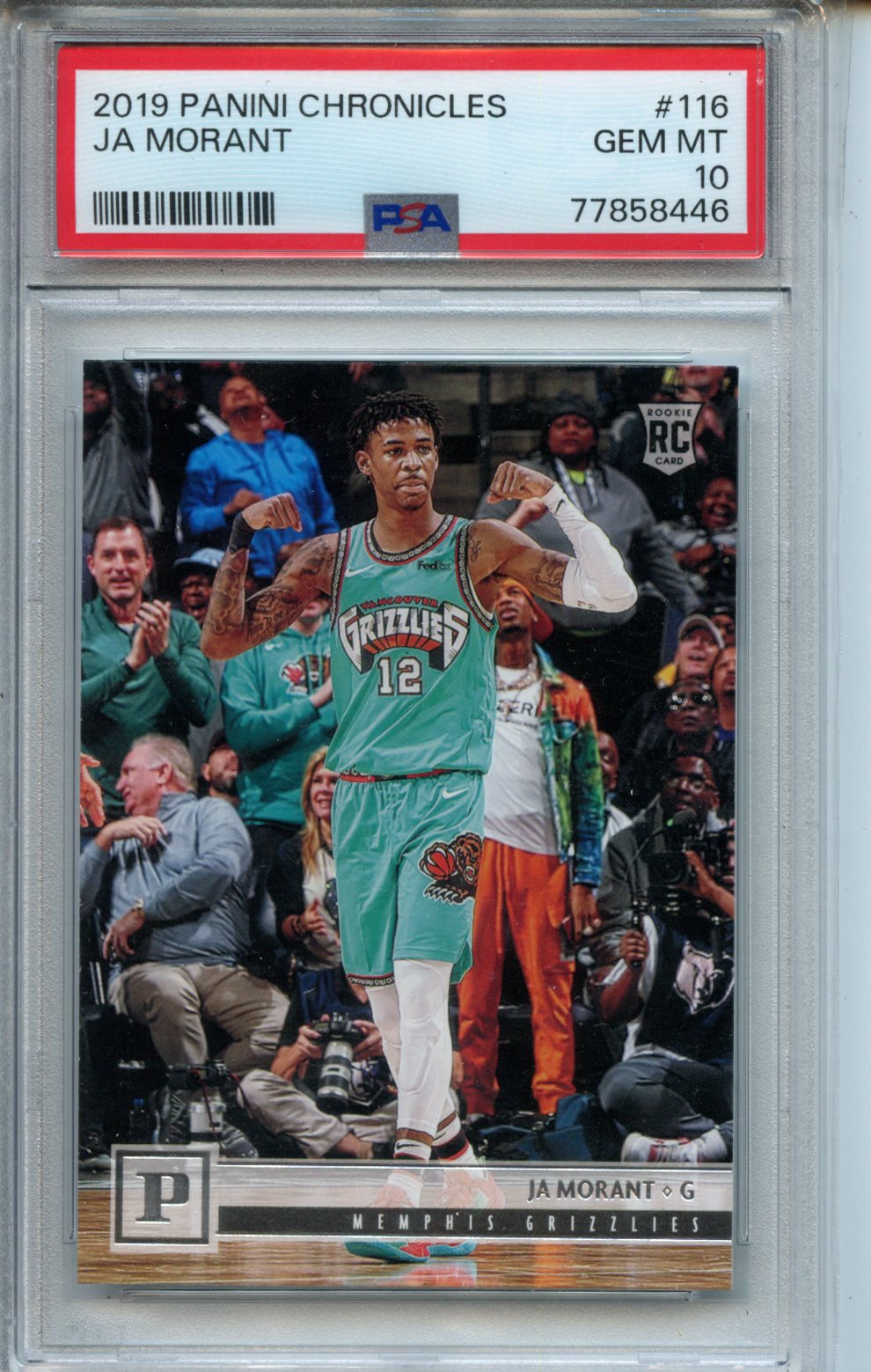 Ja Morant 2019 Panini Chronicles Rookie PSA 10